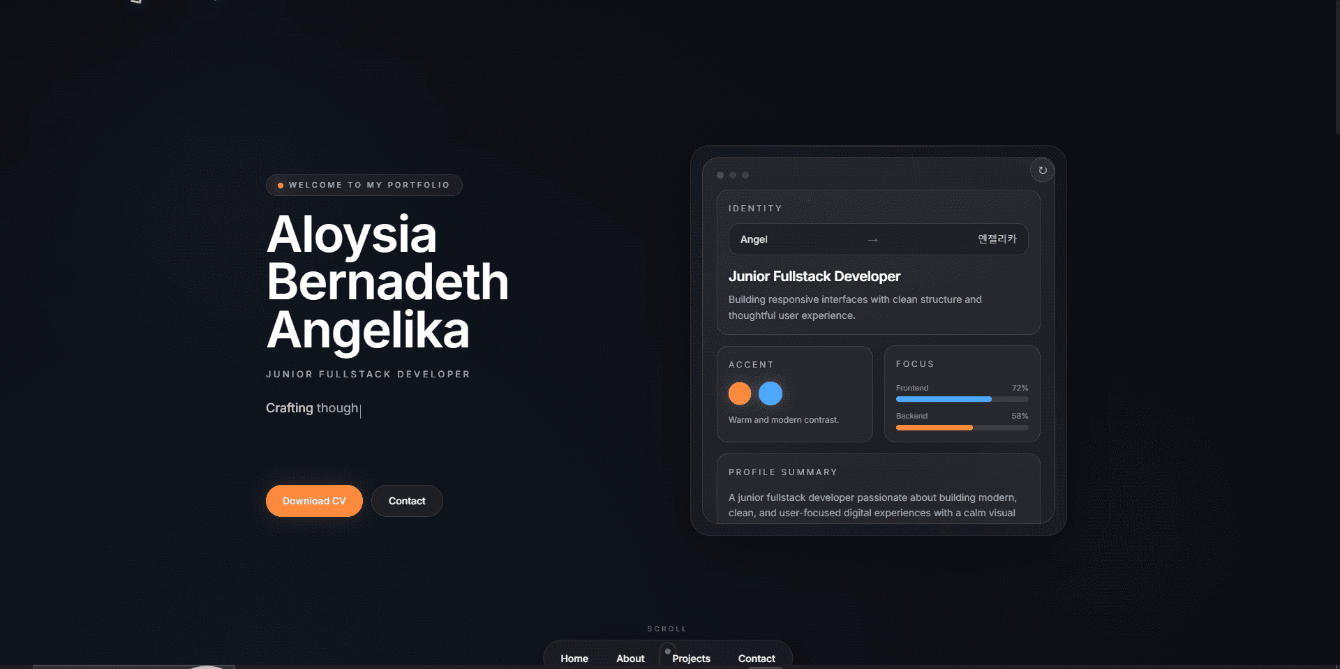 Aloysia Portfolio | Junior Fullstack Developer